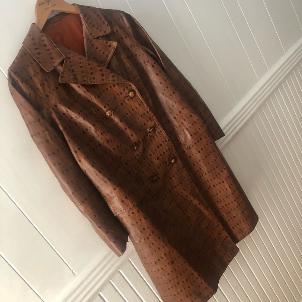 Vintage Faux Leather Coat